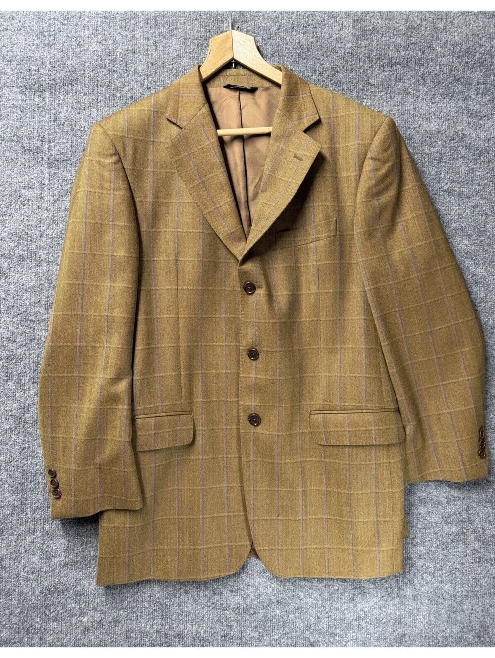 Belltona Zignone Made in Italy Windowpane Plaid Sport Coat Blazer 🧥